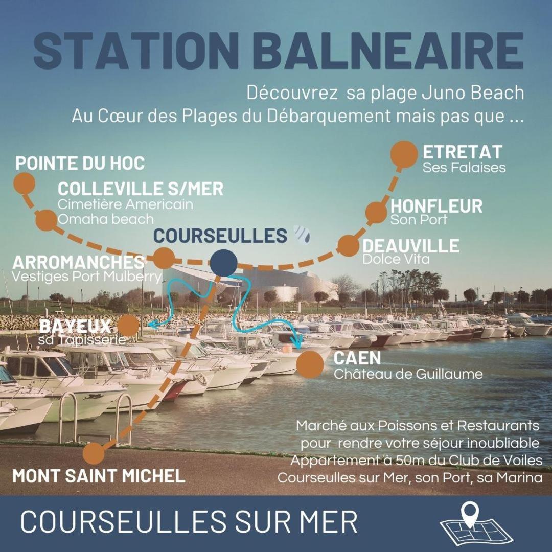 L'Aigrette - Appartement 5 Pers - Courseulles Port De Plaisance المظهر الخارجي الصورة